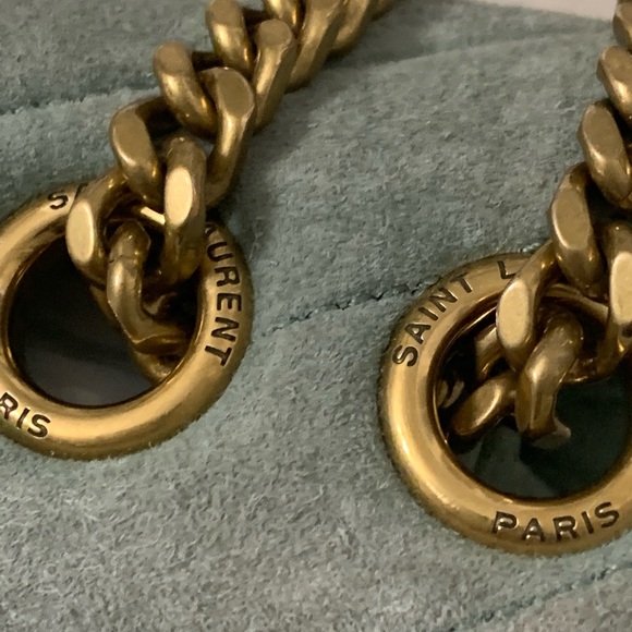 SAINT LAURENT Medium LouLou Quilted Suede Shoulder Bag - Picture 14 of 15